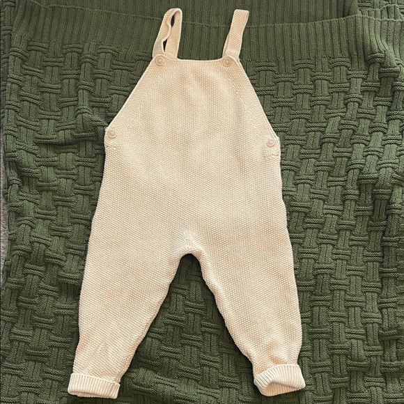 Zara Other - Zara cream  Knit Overalls